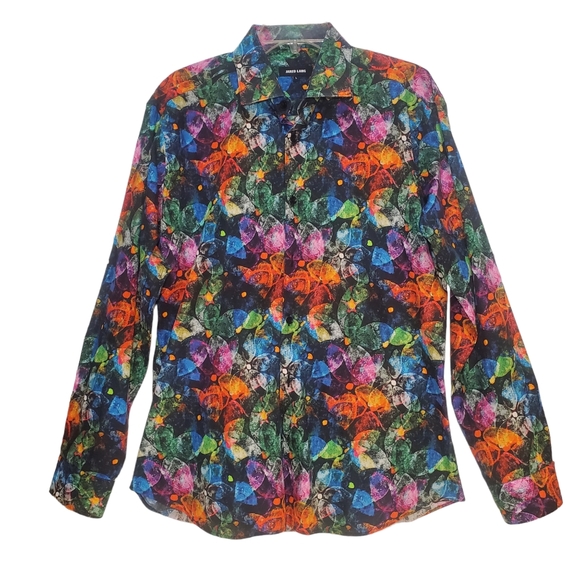 Jared Lang Multicolor Button Down Shirt Large - Picture 1 of 11